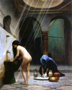 ムーア風呂 ギリシャ アラビア オリエンタリズム ジャン レオン ジェローム Oil Paintings